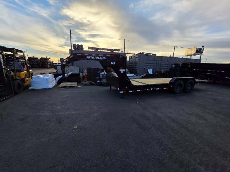 2026 PJ Trailers 20' Gooseneck T6 Equipment Tilt Flatbed Trailer