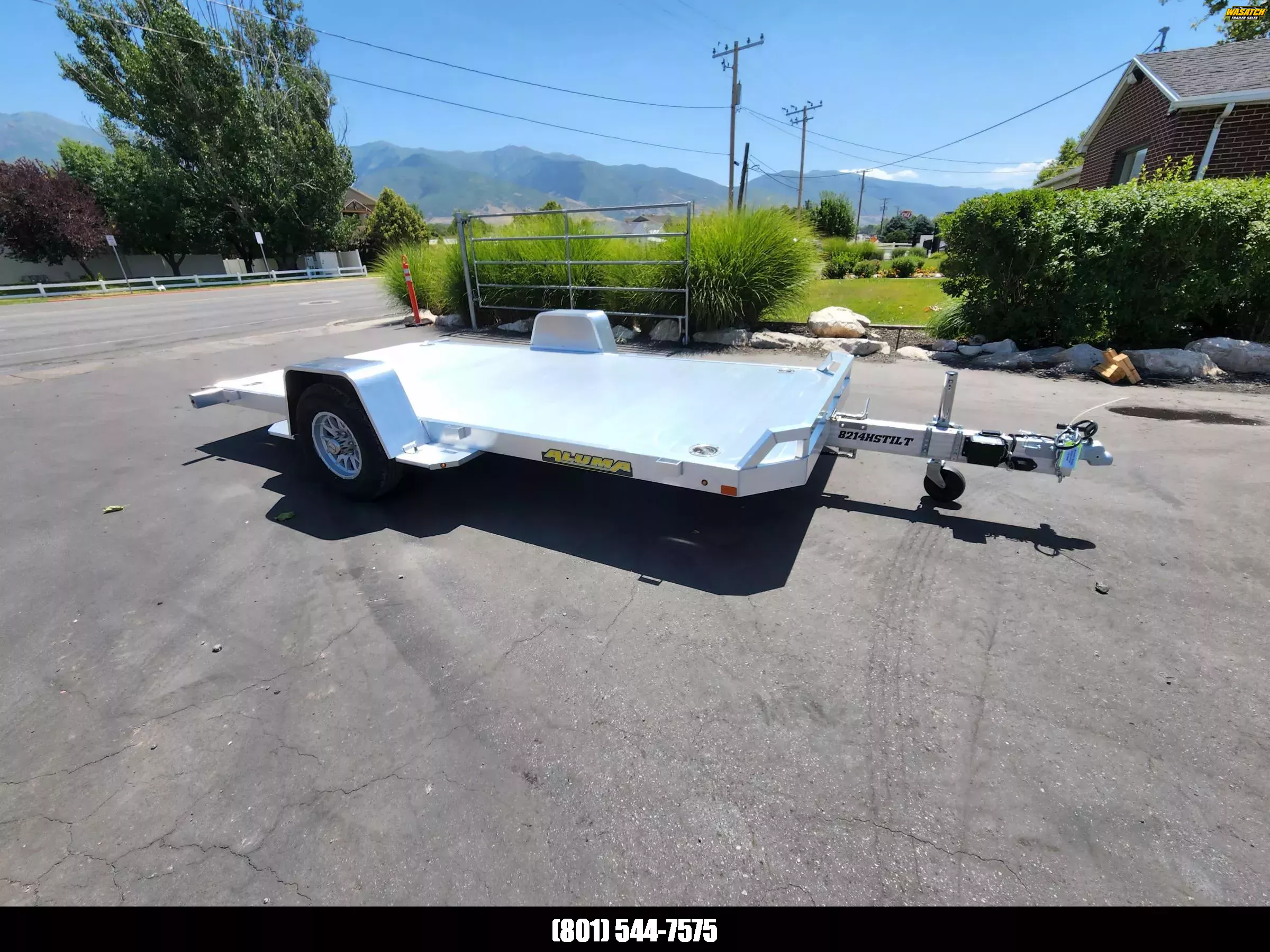 2026 Aluma 8214H Tilt Single Axle (7X14) Utility Trailer | Wasatch