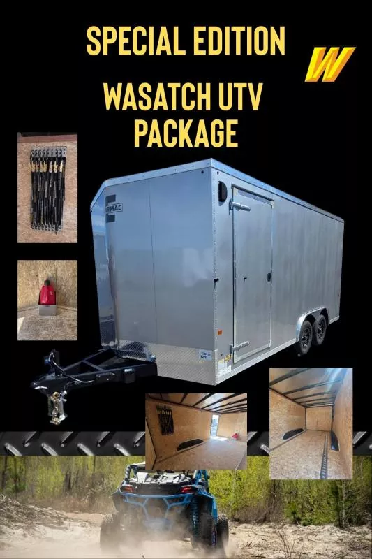2025 Charmac Trailers 100X16 Atlas with Wasatch UTV Package Cargo / Enclosed Trailer
