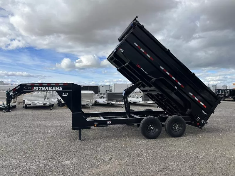 PJ Trailers 7x14 83" Low-Pro High Side (DM) Dump Trailer