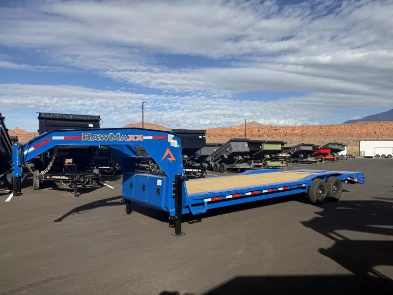 RawMaxx 8.5X26 14K LDX GN EQUIPMENT HAULER Flatbed Trailer