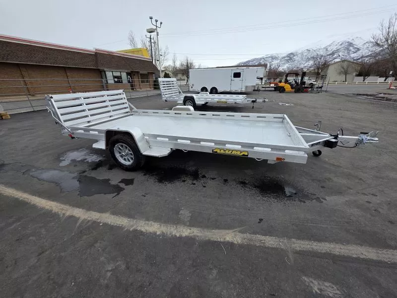 NEW MODEL: 2026 Aluma 8014 BT (7X14) with Brake Aluminum Utility Trailer