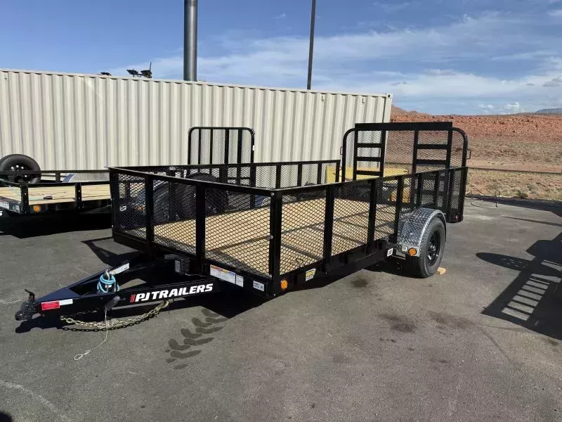  PJ Trailers 7X14 5.2K SINGLE CHANNEL LANDSCAPE Utility Trailer