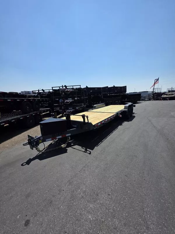 2026 Behnke 24' Tandem Tilt  24K Flatbed Equipment Trailer