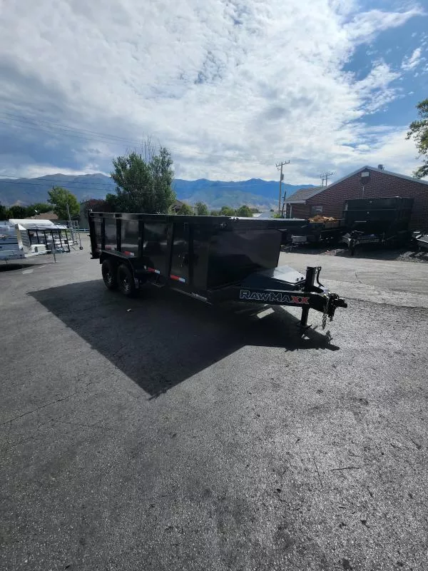 2026 RawMaxx 7X16' LPX with 44" Side Dump Trailer