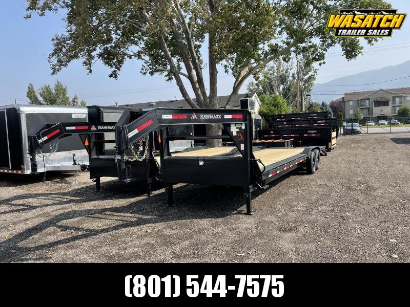 RawMaxx - LDX - 8.5x28 - Gooseneck - Equipment / Flatbed Trailer RawMaxx - LDX - 8.5x28 - Gooseneck - Equipment / Flatbed Trailer