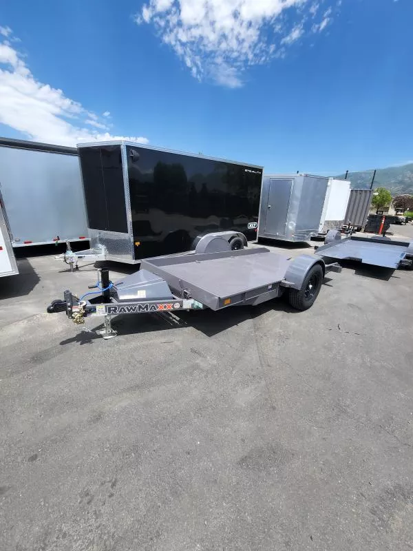 2026 RawMaxx 12' SGX Scissor Lift Tilt Flatbed Trailer