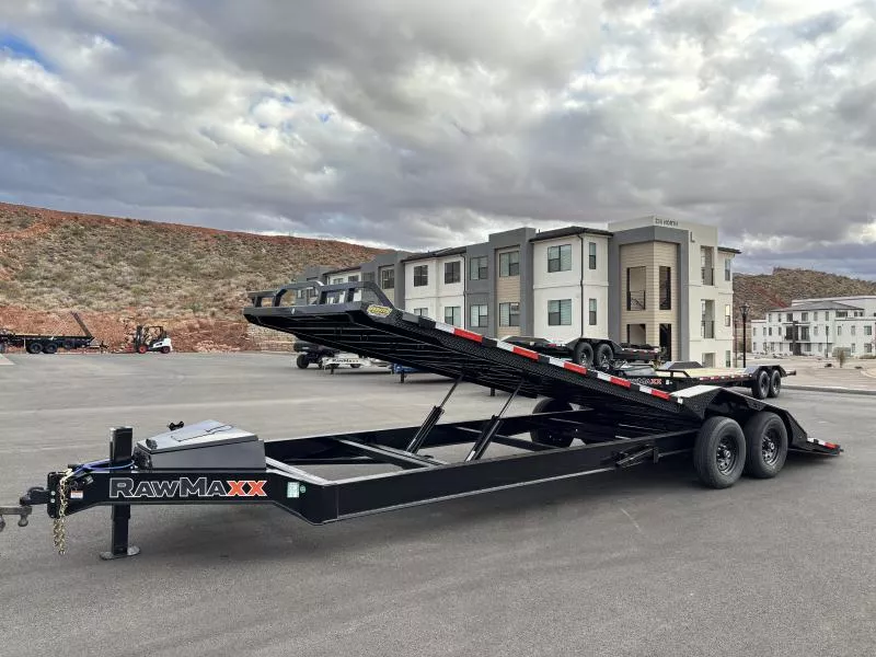 RawMaxx 8.5X26 14K FYH LOWPRO FULL TILT Equipment Trailer