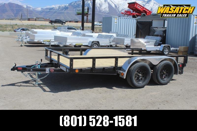 PJ Trailers 7x12 83" Tandem Axle Channel Utility (UL) Utility Trailer PJ Trailers 7x12 83" Tandem Axle Channel Utility (UL) Utility Trailer