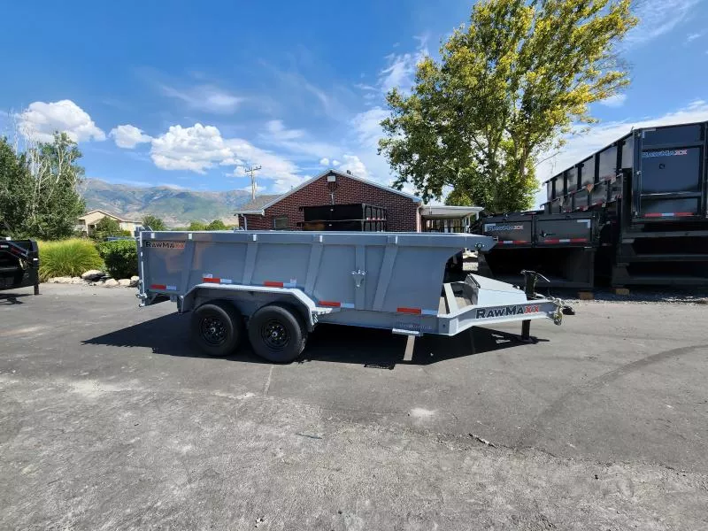 2026 RawMaxx 7X14' LPX with 36" Side Dump Trailer