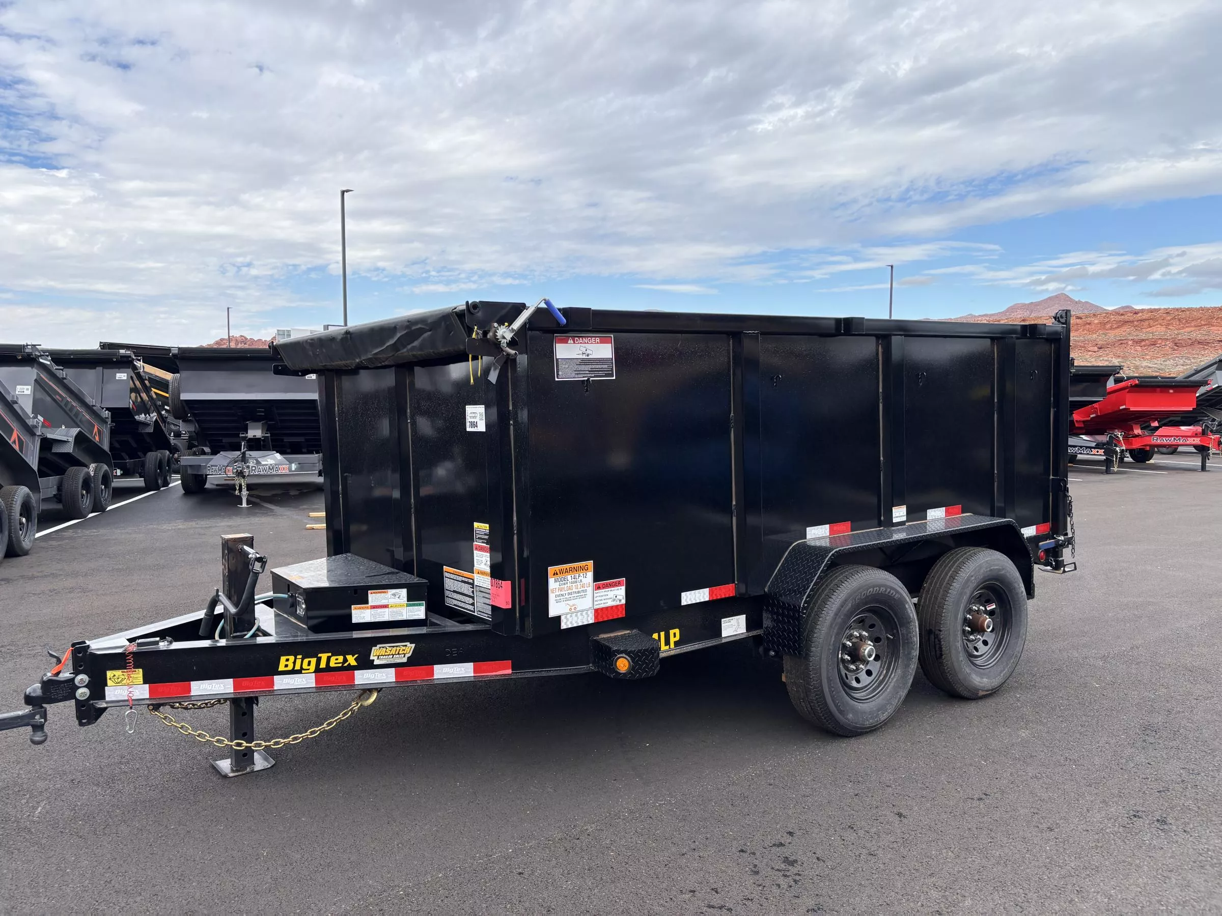 Big Tex Trailers 7X12 14K 14LP Dump Trailer | Wasatch Trailer