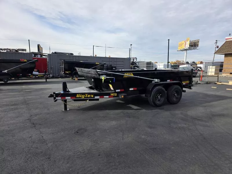 2026 Big Tex Trailers 7X14 TD 15.4K Telescopic HD X-Series with 2' Side Dump Trailer