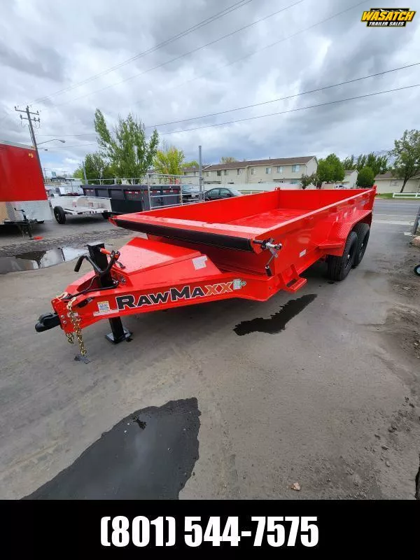 2026 RawMaxx 7X14 GDX 24 1/4" Side Dump Trailer