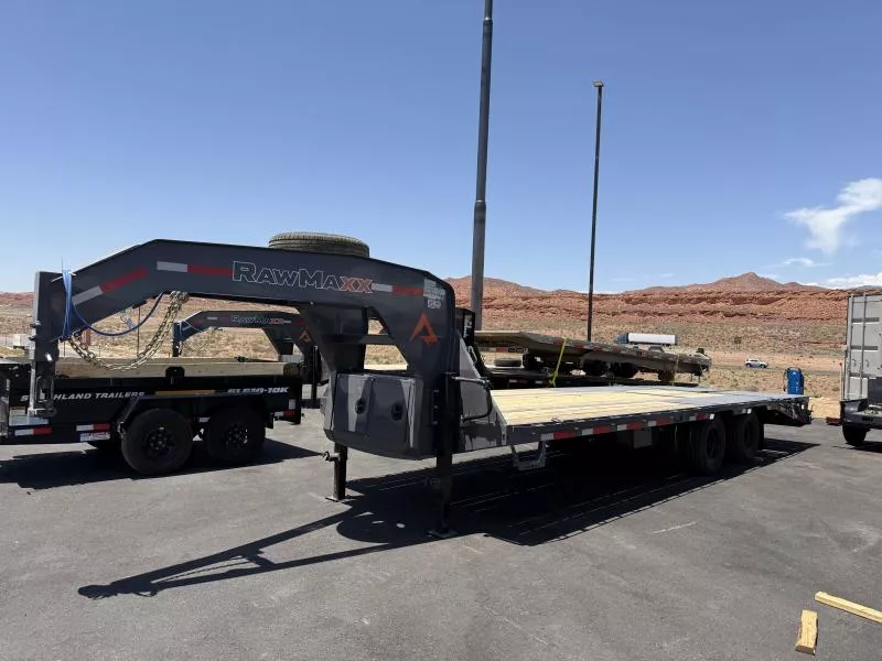  RawMaxx 8.5X26 24K FDX GN TANDEM DUAL Flatbed Trailer