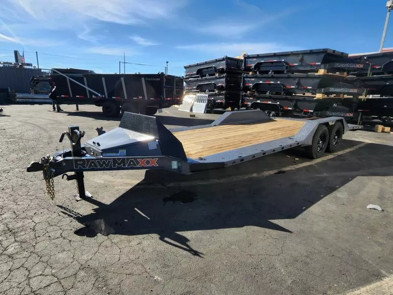 2026 RawMaxx 22' SLX 14K Car Hauler Flatbed Trailer
