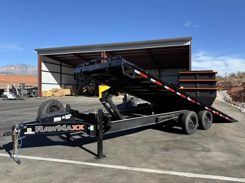 RawMaxx 8.5X24 20K DTX DECKOVER TILT Equipment Trailer