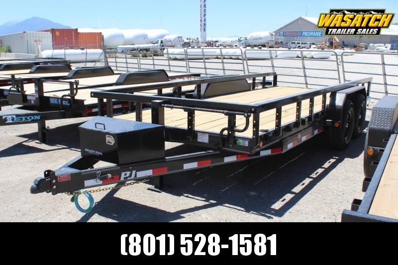 PJ Trailers 7x18 6" Channel Equipment (CC) Equipment Trailer PJ Trailers 7x18 6" Channel Equipment (CC) Equipment Trailer