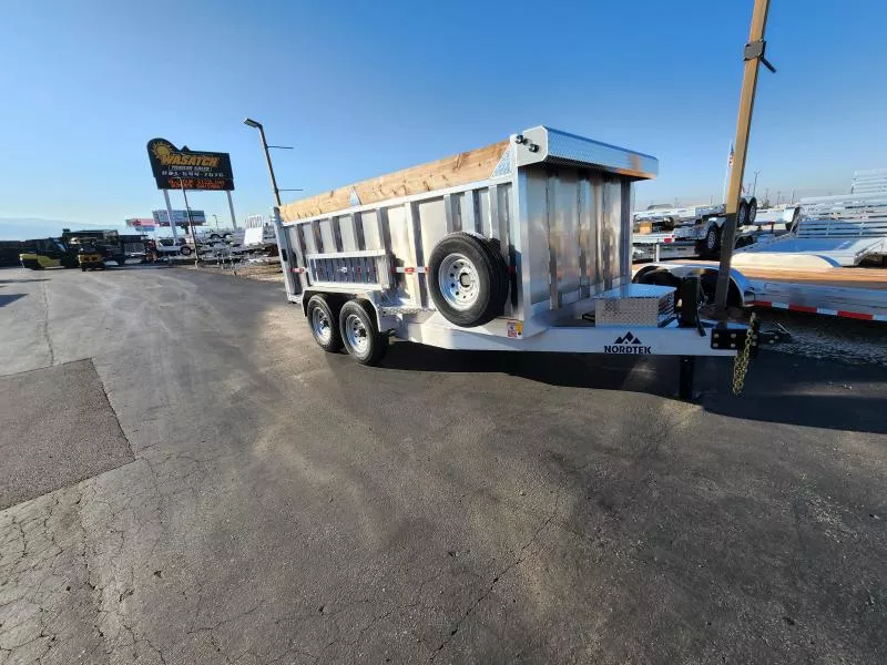 2026 Nordtek Trailers 7X14 14K 4' Side Aluminum Dump Trailer