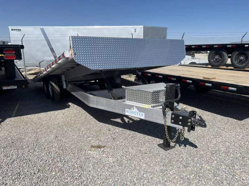 Nordtek Trailers 8.5x22 14K Aluminum Tilting Deckover Trailer
