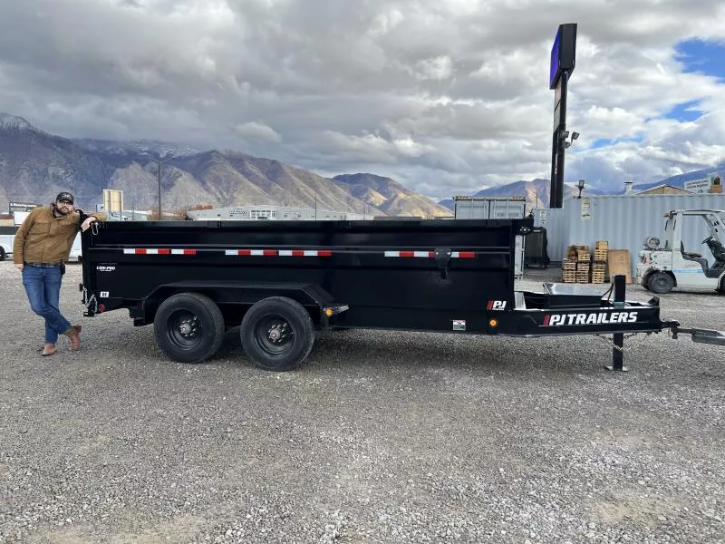 PJ Trailers 7x16 HD Low-Pro Dump (DE) Dump Trailer