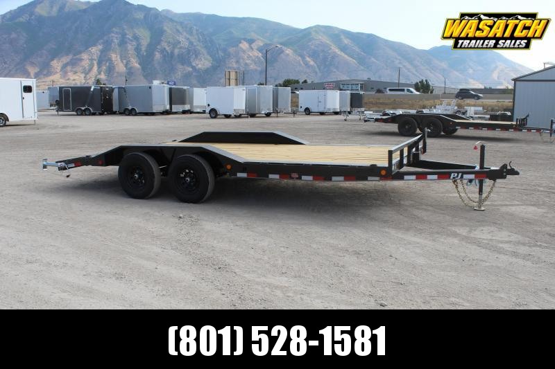 PJ Trailers 85x18 5" Channel Buggy Hauler (B5) Equipment Trailer PJ Trailers 85x18 5" Channel Buggy Hauler (B5) Equipment Trailer