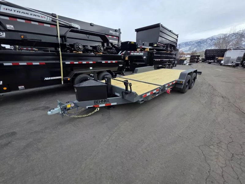2026 Behnke 20' Tandem Tilt  16K Flatbed Equipment Trailer