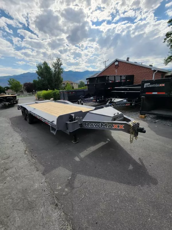 2026 RawMaxx 22' LDX 20K Equipment Flatbed Trailer