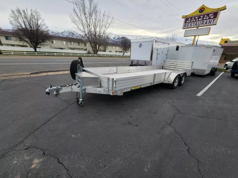 USED 2023 Aluma 8122 (7X22) Aluminum Utility Trailer
