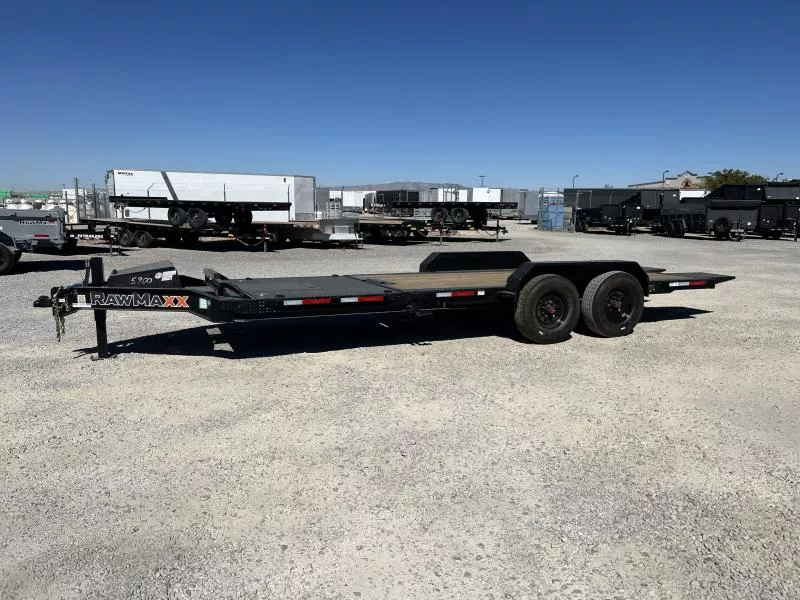 RawMaxx 7x22 G7X I-Beam Gravity Tilt Equipment Trailer