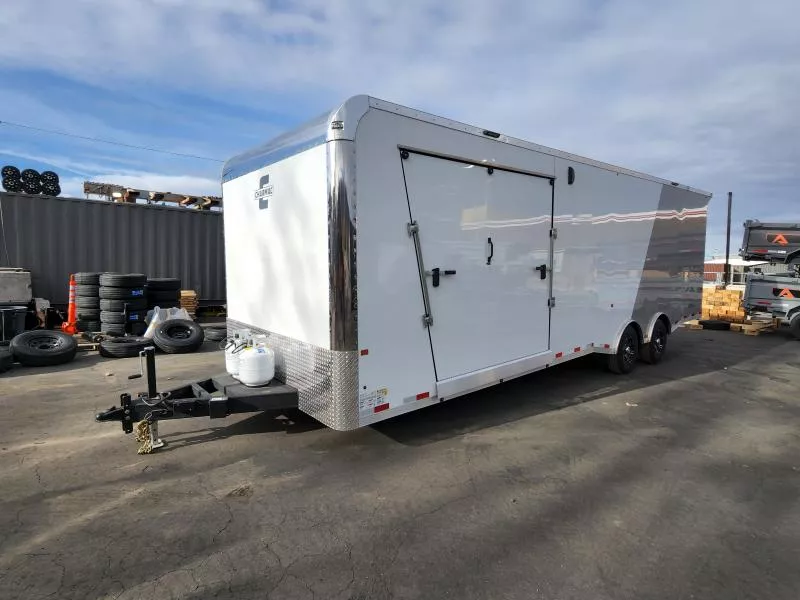 2026 Charmac Trailers 8.5X28 Race Sport Snowmobile Hybrid Enclosed Car Hauler
