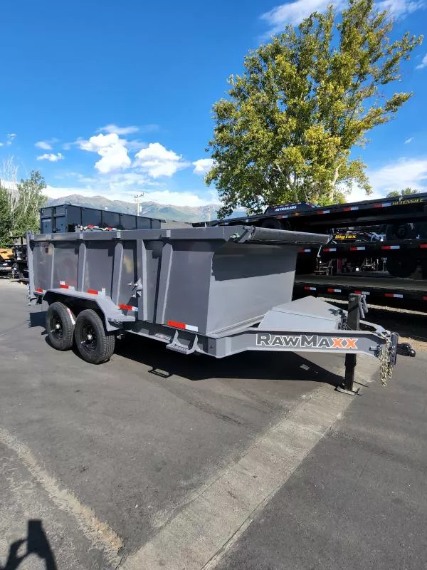 2026 RawMaxx 7X14' LPX with 44" Side Dump Trailer