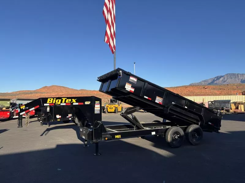 Big Tex Trailers 7X16 15.9K GN Dump Trailer