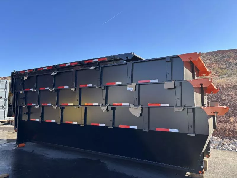 2026 RawMaxx 7 X 20 RDX ROLL OFF BIN/NO TARP/MIDNIGHT BLACK Dump Trailer