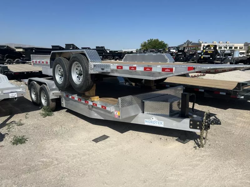 Nordtek Trailers 7x24 14k Aluminum Tilt-Deck Equipment Trailer