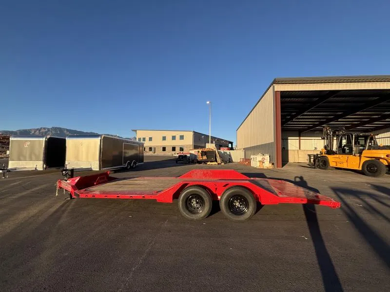 2026 RawMaxx 8.6 X 20 SLX/10K/EQUIP/RED/SP&MT Flatbed Trailer