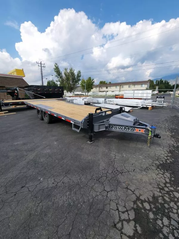 2026 RawMaxx 22' DTX 16K Deckover Tilt WHD Equipment Trailer