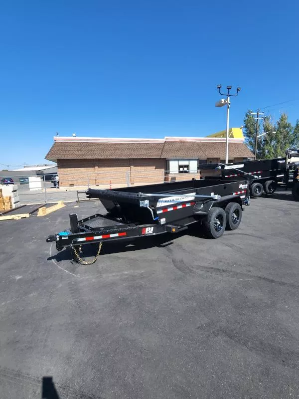 2026 PJ Trailers 7X14 DT1 Telescopic 14K with Auto Tarp Dump Trailer