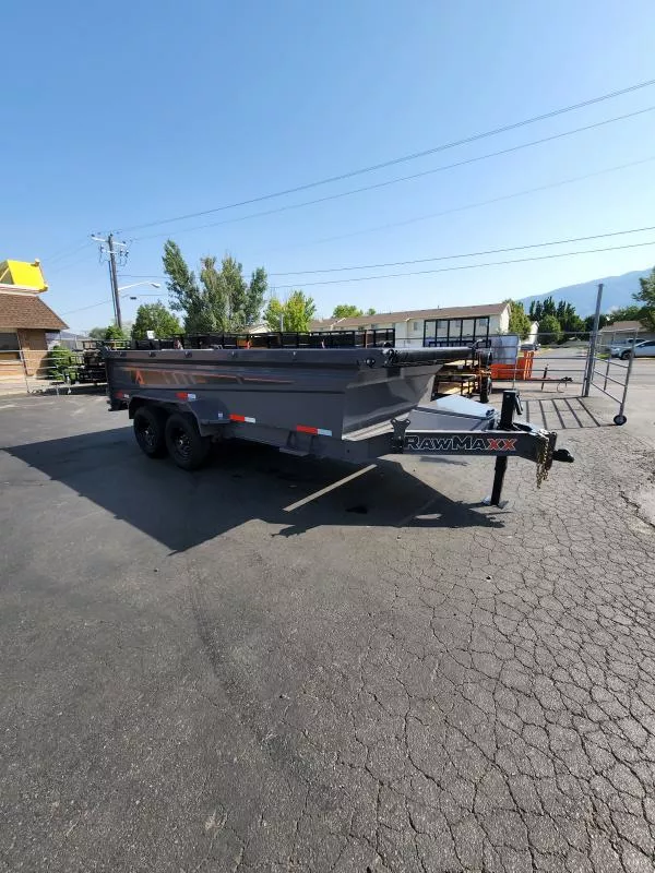 2026 RawMaxx 7X16 GDX KNIGHT Dump Trailer