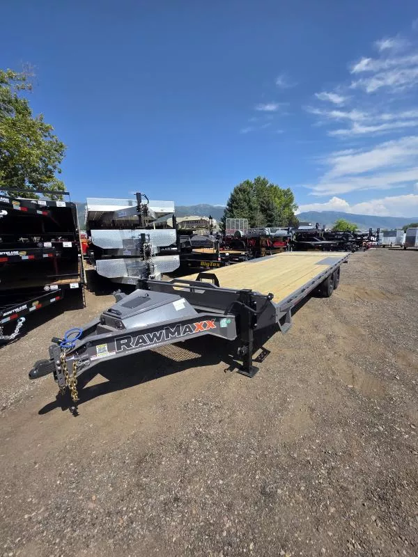 2026 RawMaxx 26' DTX 20K WHD Deckover Equipment Flatbed Trailer