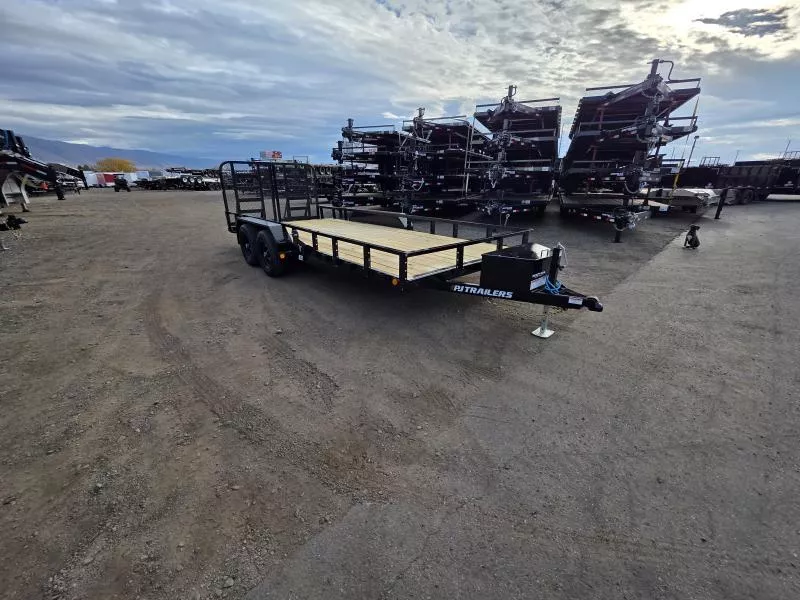 2026 PJ Trailers 7X18 UL with HD Split Gate Utility Trailer