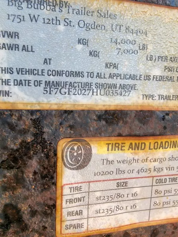 used Equipment / Flatbed Trailers Big Bubba's Trailers  for sale, in Layton, UT Thumbnail 7