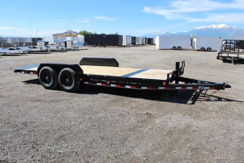 PJ Trailers 7x20 6" Channel Equipment Tilt (T6) Equipment Trailer