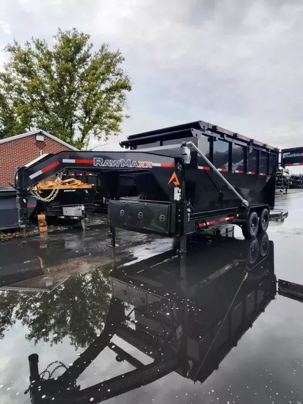 2026 RawMaxx 16' RDX 16K Gooseneck Roll-Off Dump Trailer