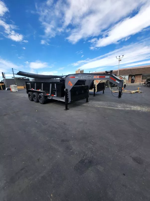 2026 RawMaxx 7X16 GN LPX Triple Axle Dump Trailer