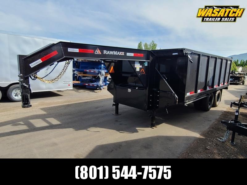 2022 RawMaxx 7X16 Gooseneck Dump Trailer 2022 RawMaxx 7X16 Gooseneck Dump Trailer