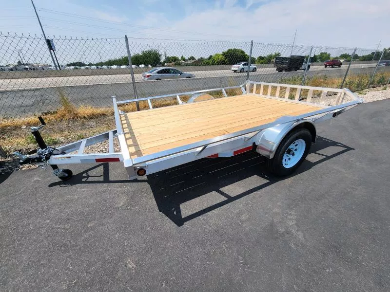 2026 Baughman 7X10 AS Angled Side Aluminum Utility Trailer
