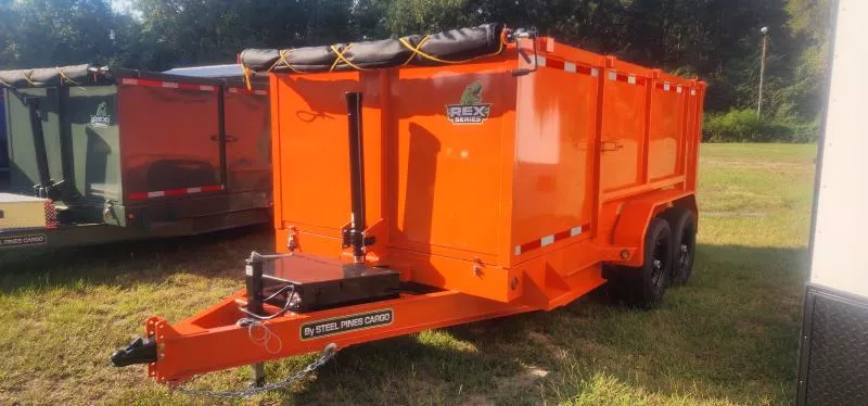 2026 Steel Pines Cargo REX 7X14 TANDEM 7K AXLES 48" SIDES HD DUMP TRAILER Dump Trailer