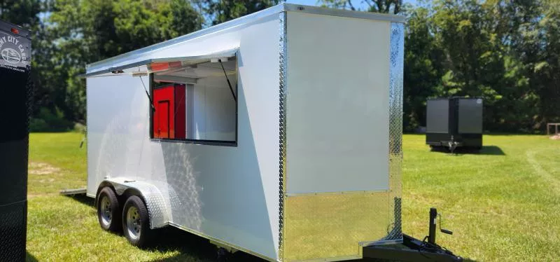 2025 Steel Pines Cargo SPC 7X16TA2 Concession/Vending Trailer w/ Sink Package & More Vending / Concession Trailer