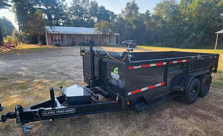 2026 Steel Pines Cargo REX 7X14 DUMP TRAILER 24 INCH SIDES Dump Trailer