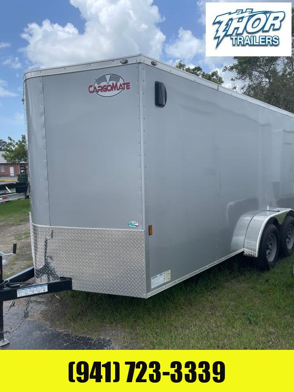 IN STOCK! 7X16 TA Cargo Trailer V-nose side door and Double Rear Doors IN STOCK! 7X16 TA Cargo Trailer V-nose side door and Double Rear Doors